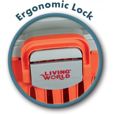 Transportín Living World Grande 36 x 28 x 25 cm cierre ergonomico