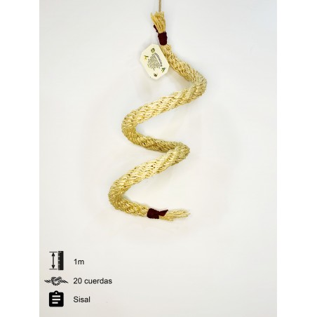 Juguete espiral ArteMascotas de sisal mediano grueso