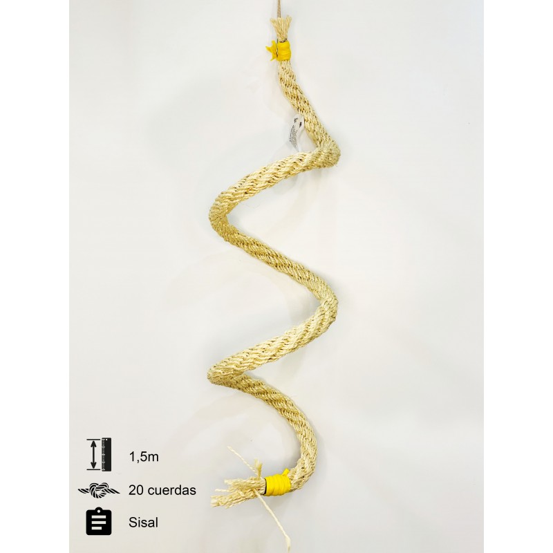 Juguete espiral ArteMascotas de sisal grande grueso Juguete espiral ArteMascotas de sisal grande grueso