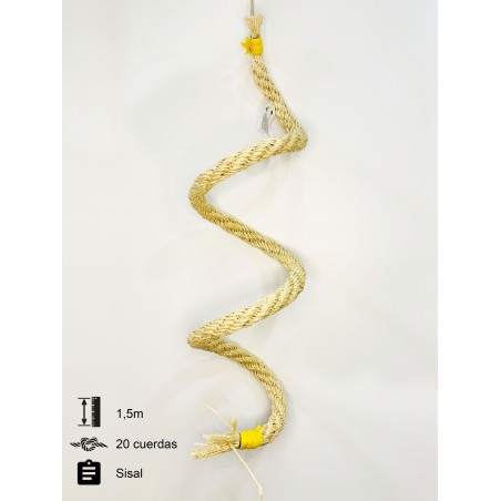 Juguete espiral ArteMascotas de sisal grande grueso