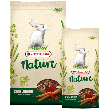 Mixtura Versele Laga Nature Conejo Junior envases