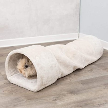 Túnel De Juegos Trixie Felpa Beige 27 x 80 x 21cm estirado