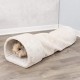 Túnel De Juegos Trixie Felpa Beige 27 x 80 x 21cm estirado
