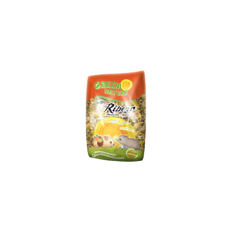Pienso Ribero Green Nature Natural Hámster 500gr Pienso Ribero Green Nature Natural Hámster 500gr