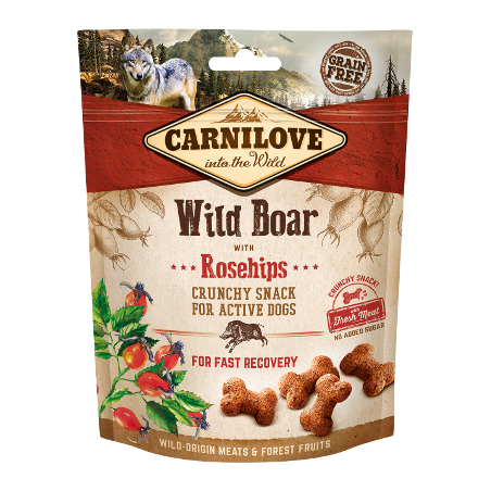 Snack Carnilove Perro Jabalí y Rosa Mosqueta 200gr