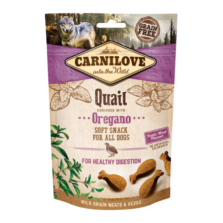 Snack Carnilove Perro Codorniz y Orégano 200gr