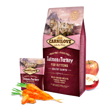 Pienso Carnilove Gato Kitten Salmón y Pavo