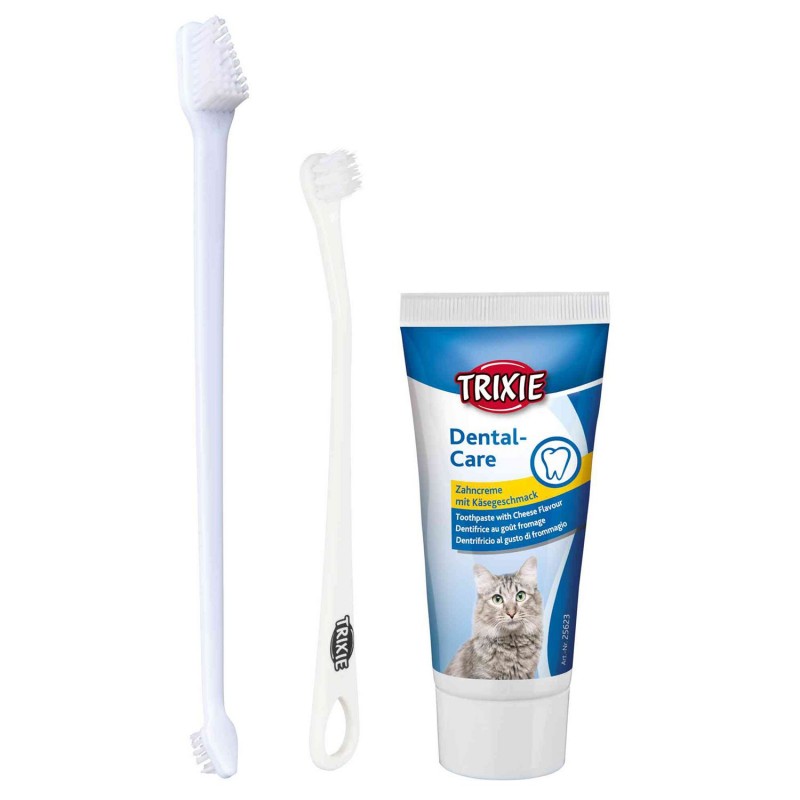 Higiene Dental Trixie Gato Set con Cepillos dientes