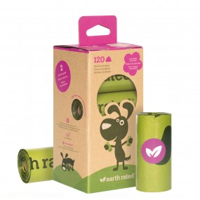 Bolsas Earth Rated Pack 8 Rollos (120 bolsas) lavanda