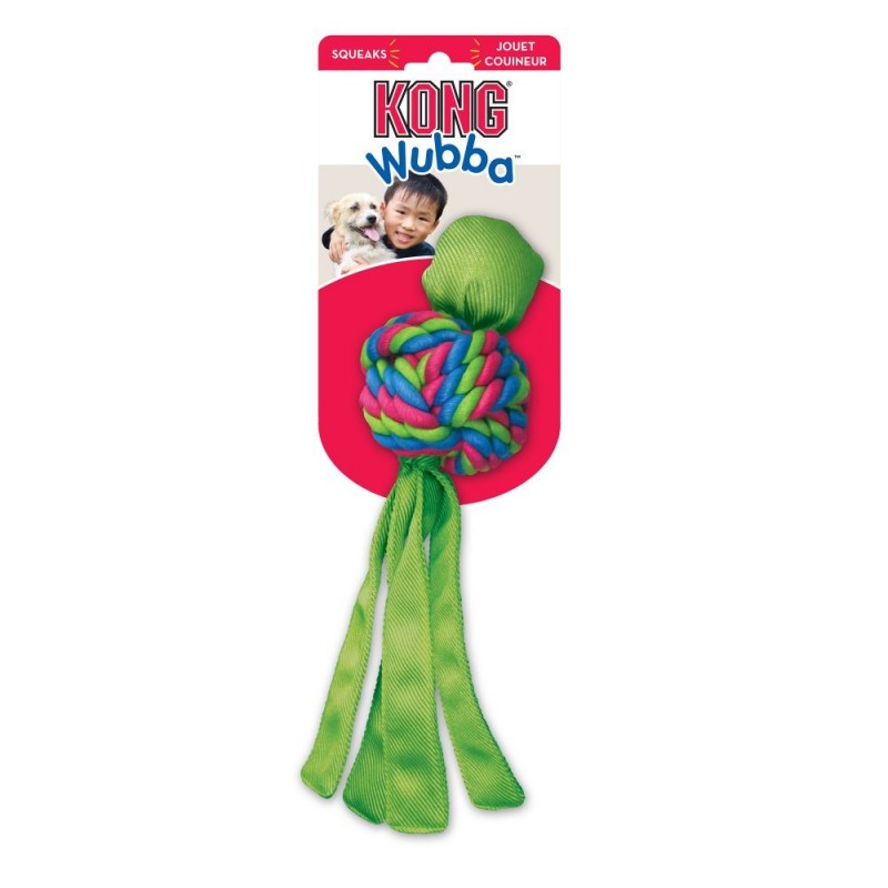 Juguete Kong Wubba Weaves Verde Tamaño L Juguete Kong Wubba Weaves Verde Tamaño L