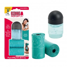 Dispensador Kong HandiPod Recambio 30 Bolsas + Recarga Gel