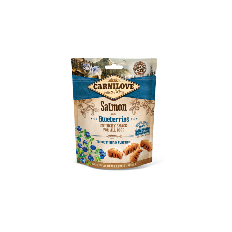 Snack Carnilove Perro Salmón y Arándanos 200gr