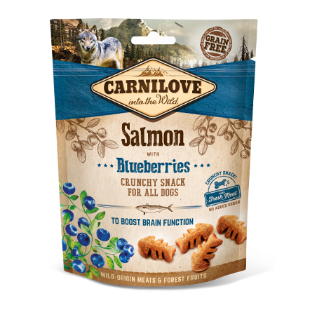 Snack Carnilove Perro Salmón y Arándanos 200gr