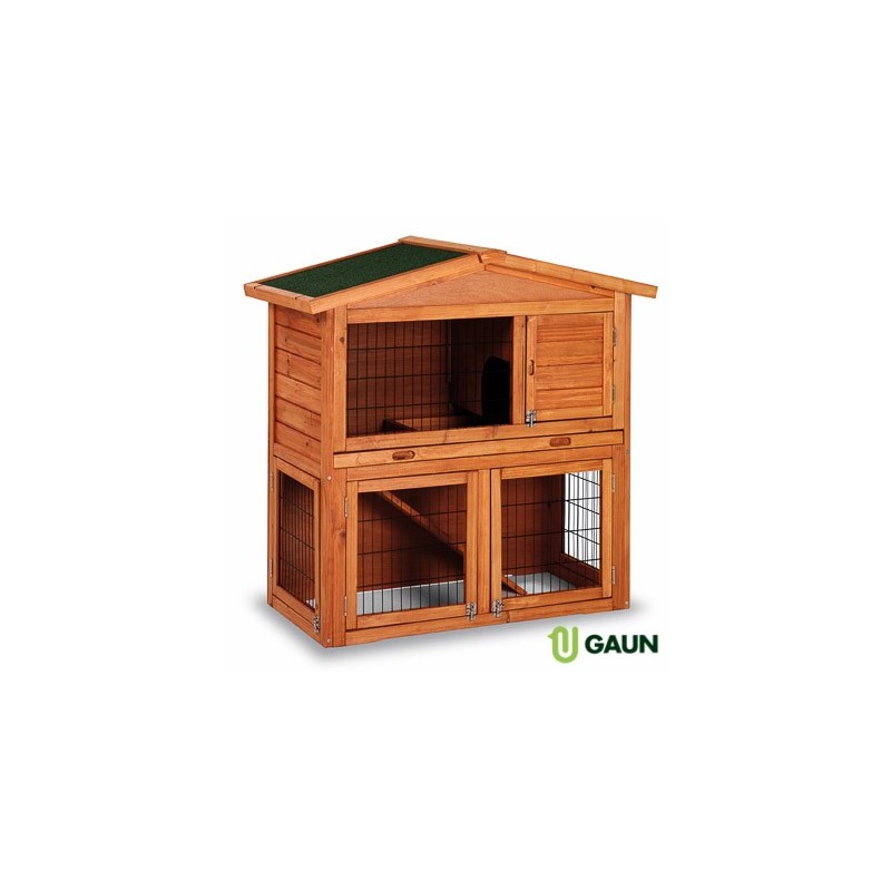 Jaula Conejera Gaun Caseta de Madera Praga 100cm Jaula Conejera Gaun Caseta de Madera Praga 100cm