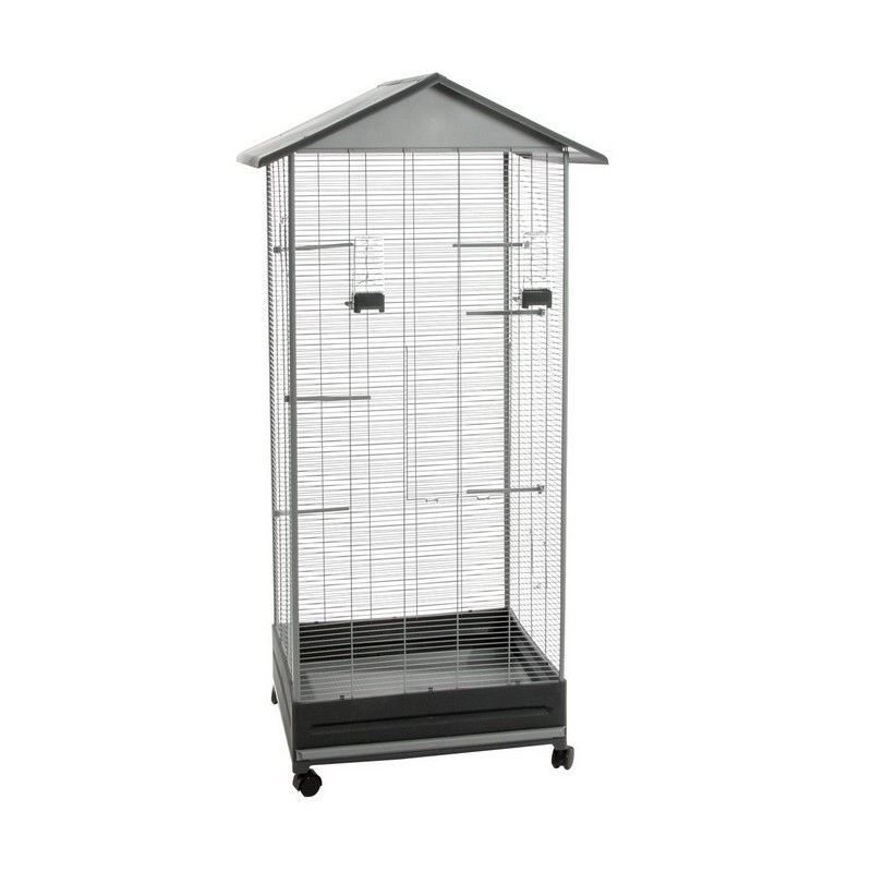 Jaula Pajarera Voltregá Grey Grande 79 x 67 x 167cm Jaula Pajarera Voltregá Grey Grande 79 x 67 x 167cm