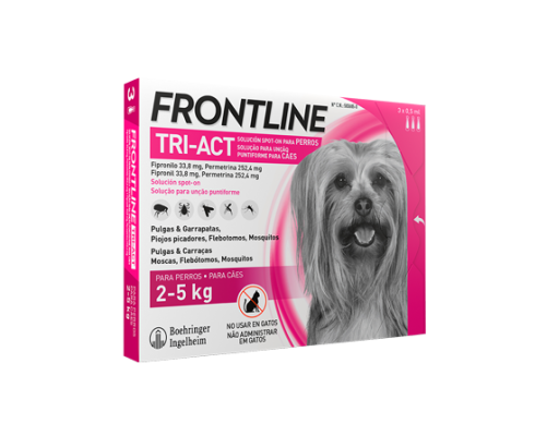 Pipeta Frontline Tri-Act Antiparasitario perro XS