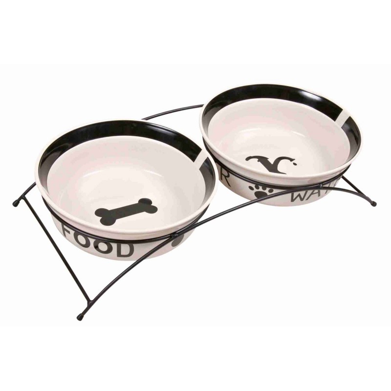 Comedero Perro Trixie Set Cerámico con Soporte 2 x ø15cm Comedero Perro Trixie Set Cerámico con Soporte 2 x ø15cm