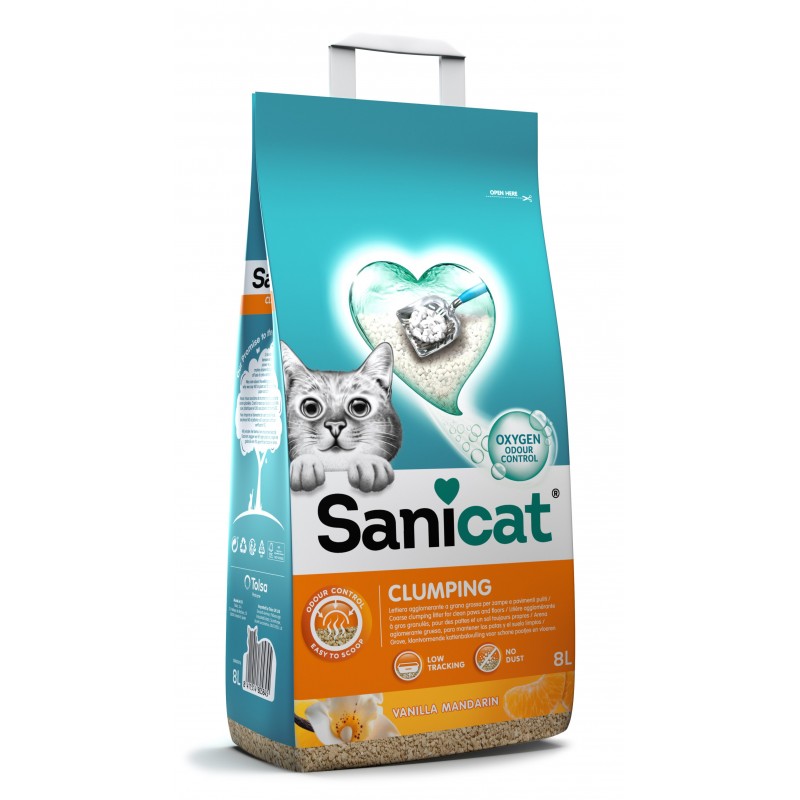 Sanicat Bentonita aglomerante Clumping Aroma 8 L Sanicat Bentonita aglomerante Clumping Aroma 8 L