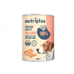 Nutriplus perro comida húmeda con salmón 400 gr.