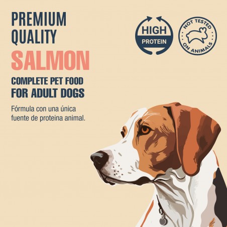 Nutriplus perro comida húmeda con salmón 400 gr.