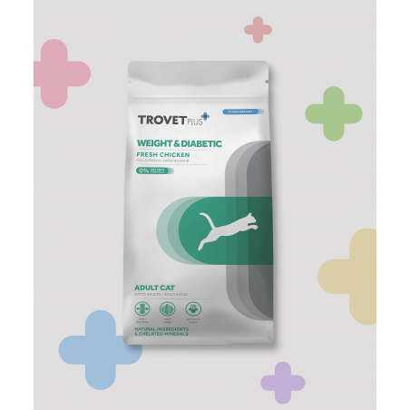 TroVet Plus Pienso Gato Control de Peso y Diabético sabor Pollo