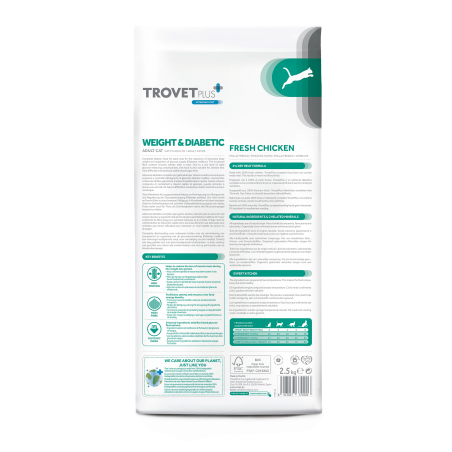 TroVet Plus Pienso Gato Control de Peso y Diabético sabor Pollo