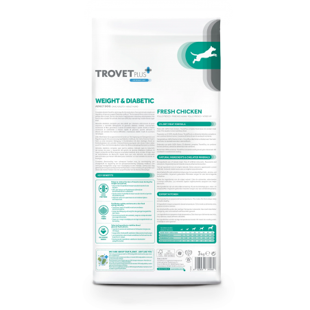 TroVet Plus Pienso para Perros Diabéticos sabor Pollo
