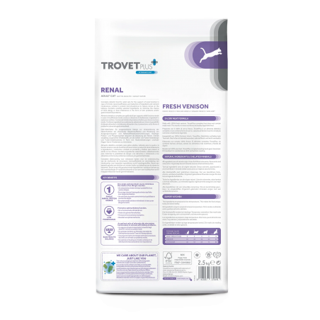 TroVet Plus Pienso Renal para Gato sabor Venado