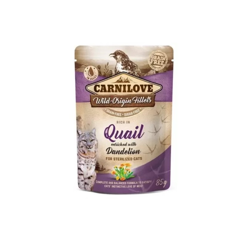 Pouch Carnilove Gato de Codorniz Pouch Carnilove Gato de Codorniz