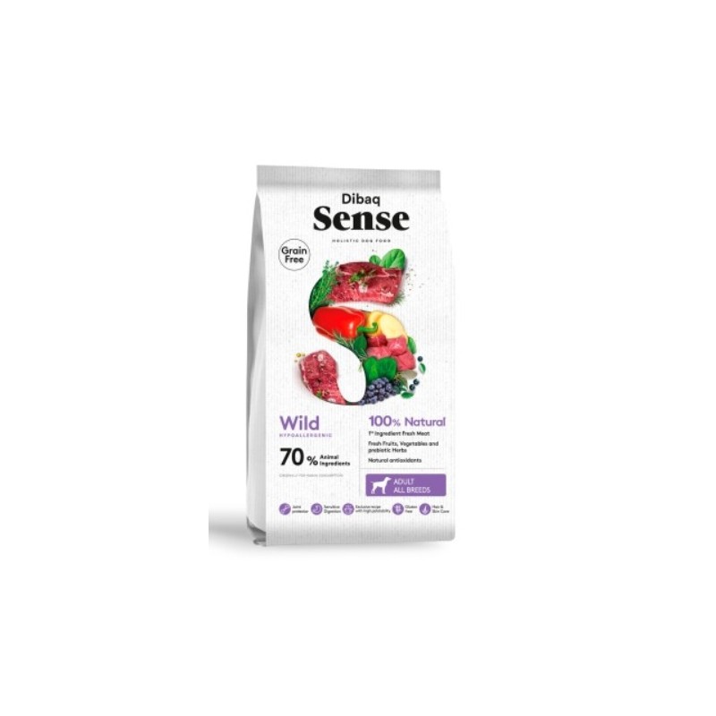 Pienso Dibaq Sense Dog GF Salvaje (Ciervo y Jabalí)