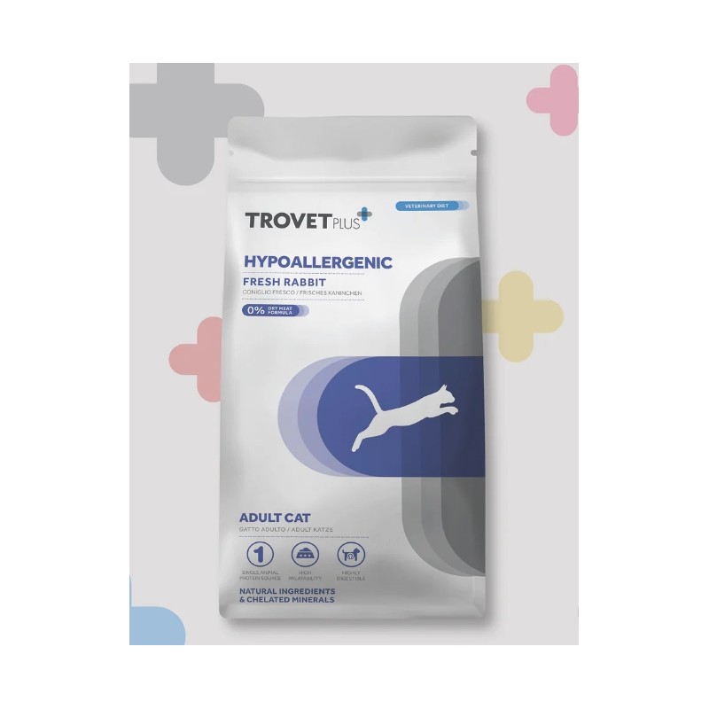 TroVet Plus Pouch Hipoalergénico para Gato de Conejo