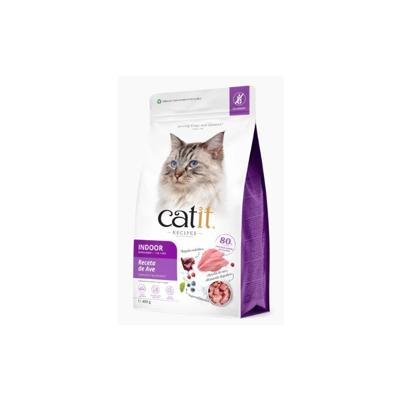 Pienso CatIt para Gato Esterilizado (aves)