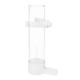 Bebedero Comedero Trixie Para pájaros 130ml blanco