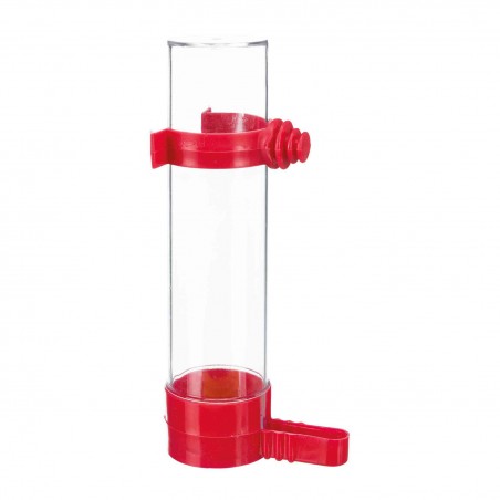 Bebedero Comedero Trixie Para pájaros 130ml rojo