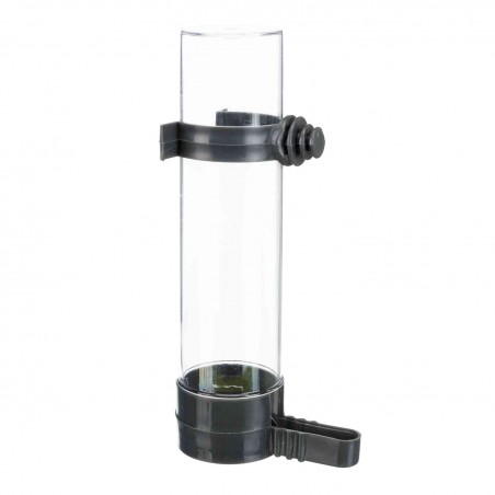 Bebedero Comedero Trixie Para pájaros 130ml negro
